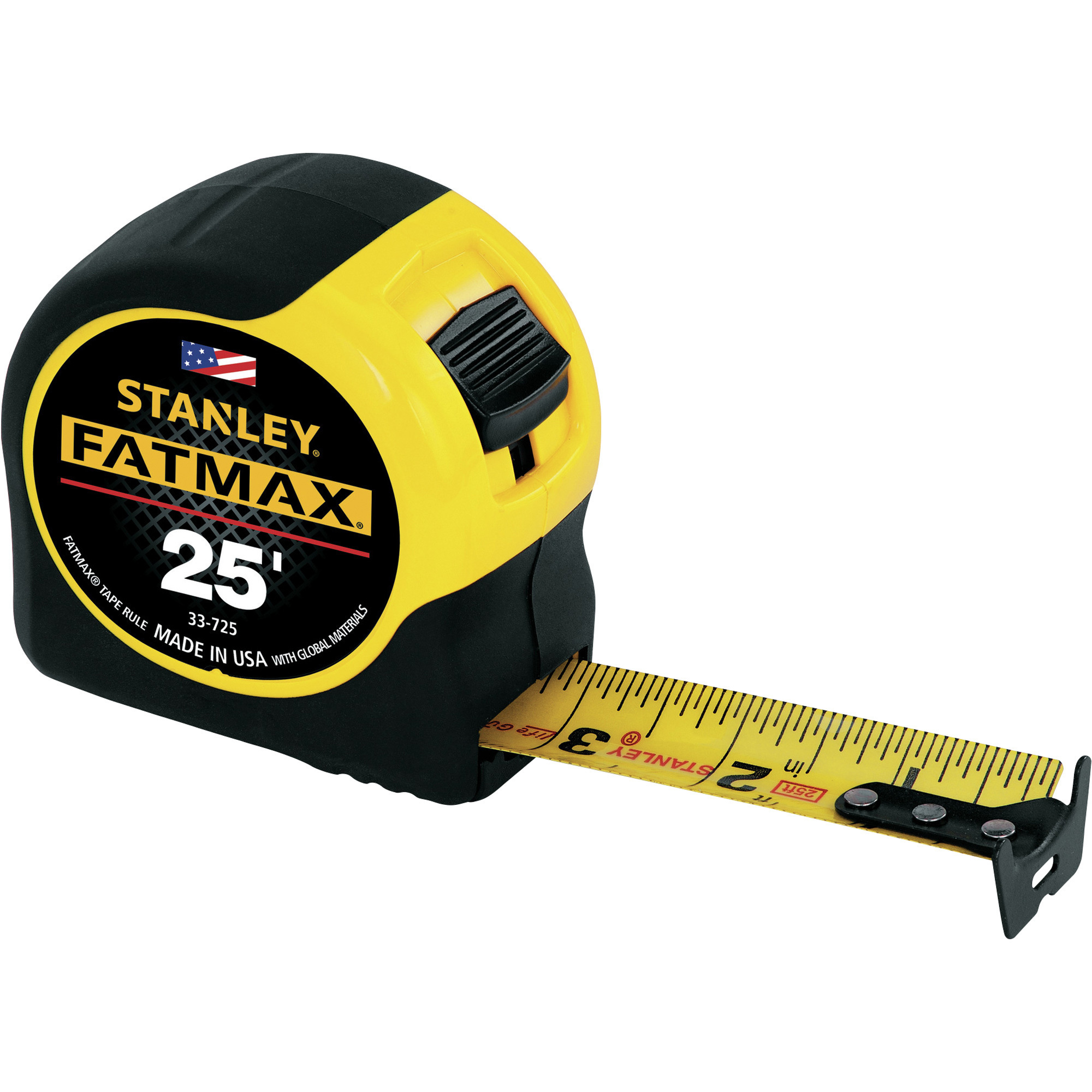 Stanley Fat Max Measuring Tape, 25ft., Model# 33-725